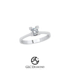 0,25 Carat Round Cut Engagement Ring