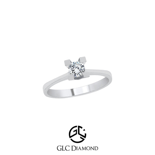 0,25 Carat Round Cut Engagement Ring