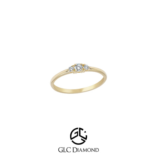 14K Solid Gold Diamond Ring