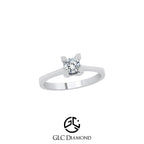 0,18 CT Solitaire Diamond Wedding Ring