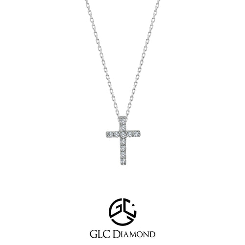 Cross Diamond Necklace, Religious Pendants Gift for Women