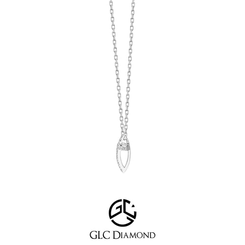 0.07 Carat Round Diamond Cross Necklace, Dainty Gold Diamond Cross Necklace