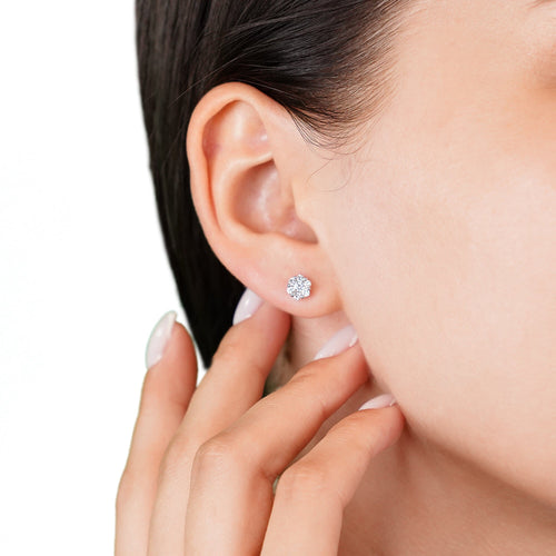 0.42 Carat Diamond Stud Earrings,