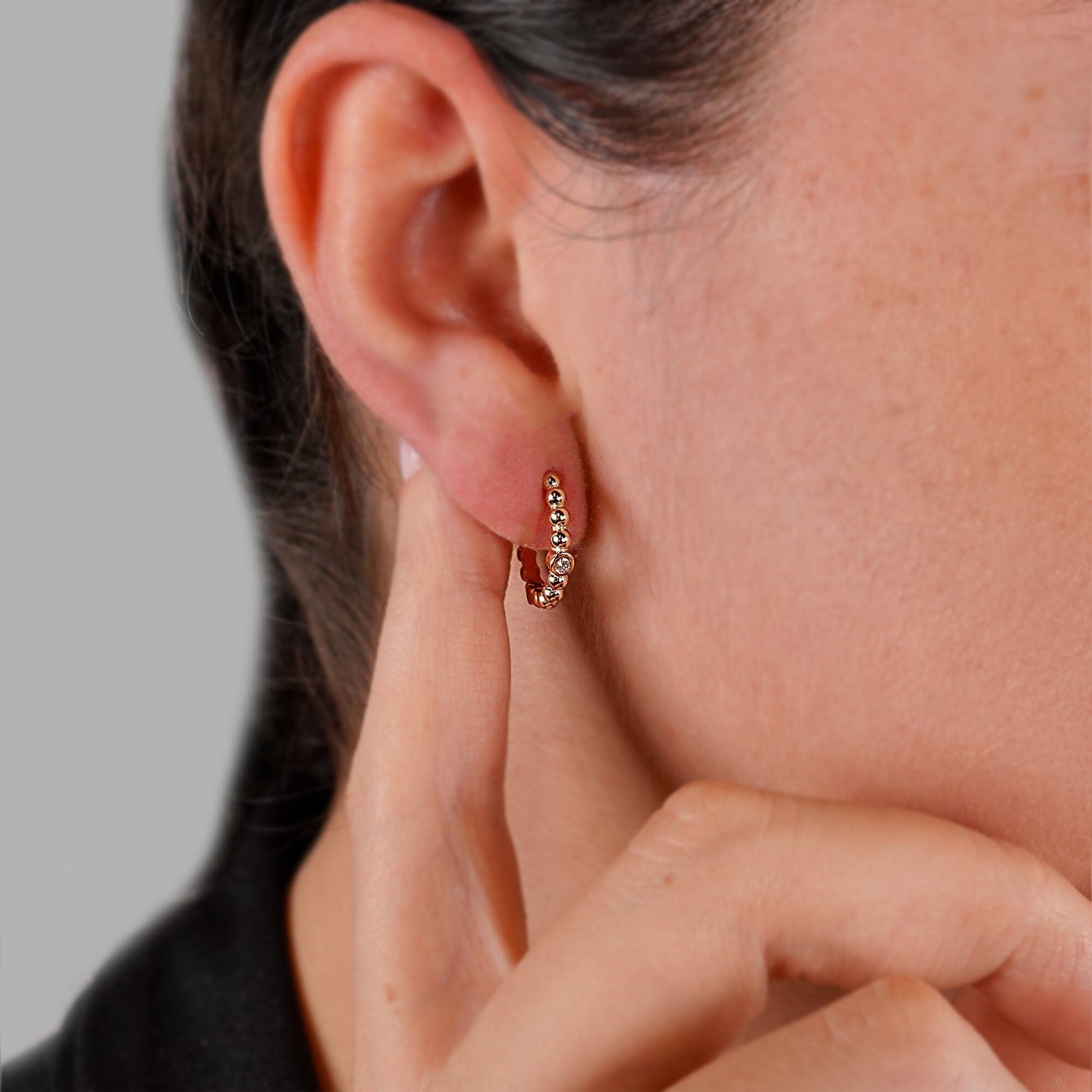 14K Gold Hoop Earrings