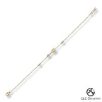 14K Solid Gold Diamond Arrow Bracelet