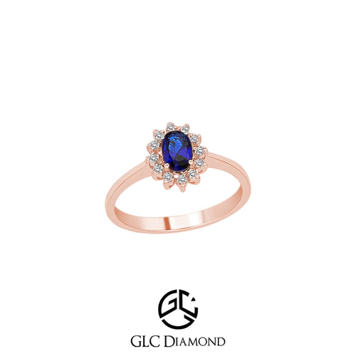 Brilliant Oval Cut Sapphire Ring