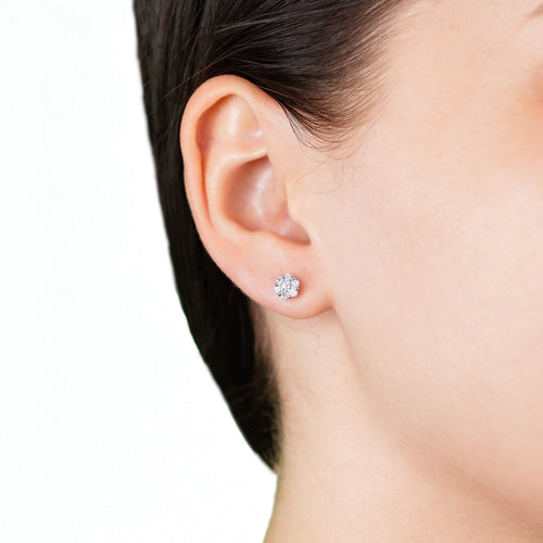 0.42 Carat Diamond Stud Earrings,