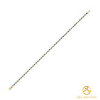 14K Solid Gold Minimalist Gold Tennis Bracelet