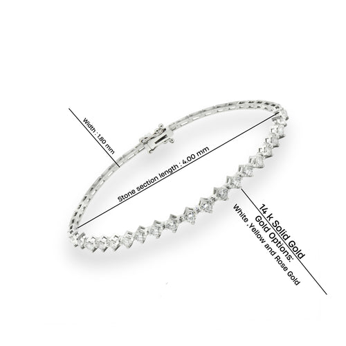 Lab Diamond Tennis Bracelet