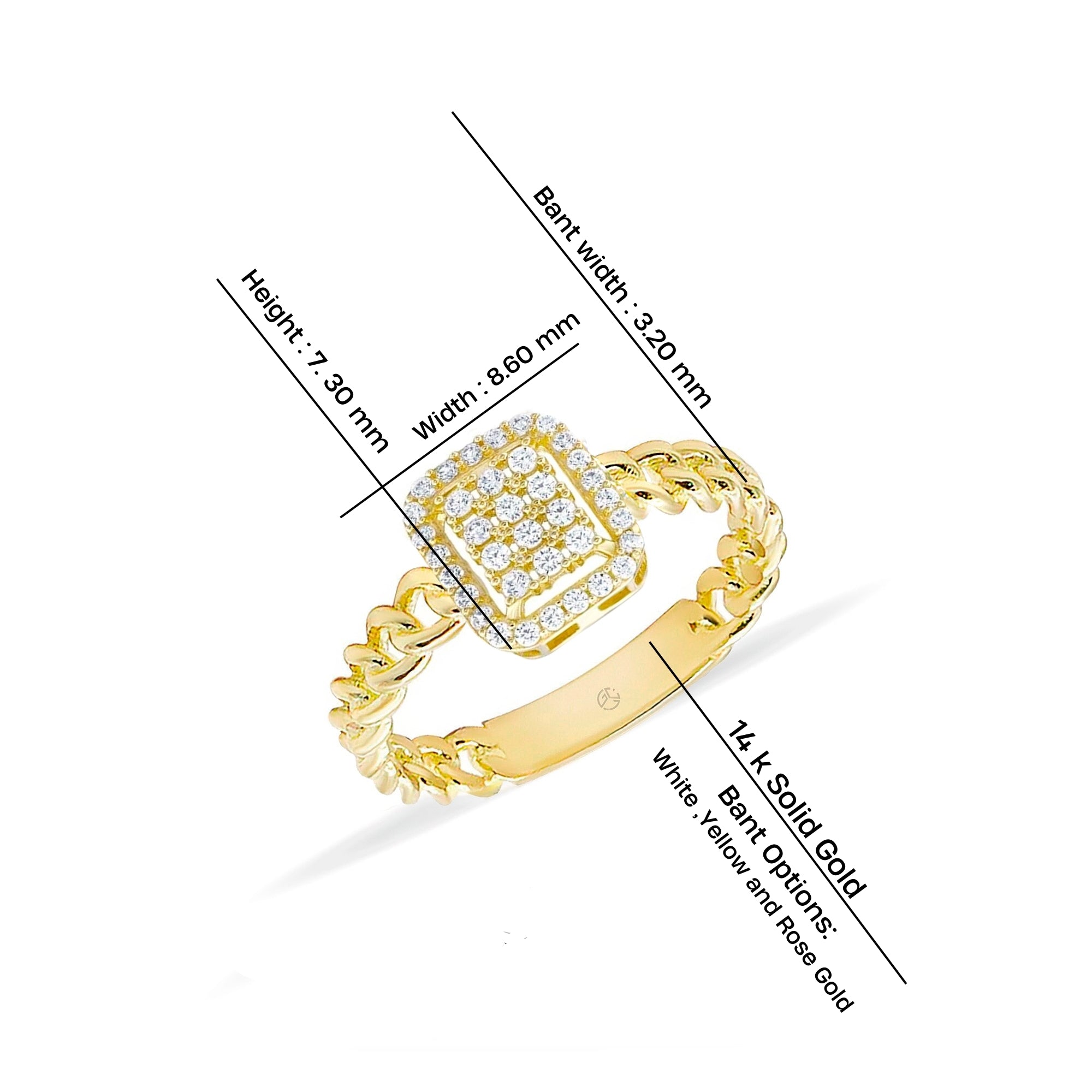 14K Gold Engagement Diamond Ring