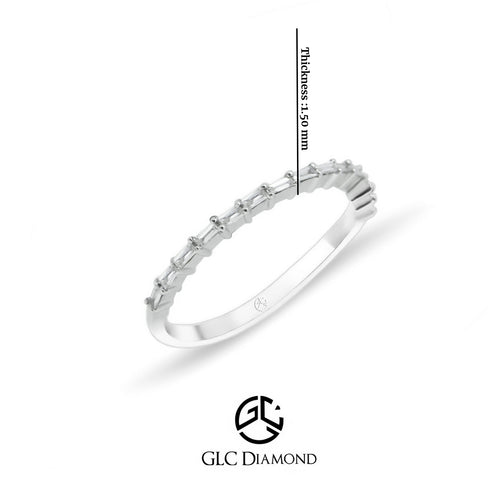 14K Gold Diamond Half Eternity Ring