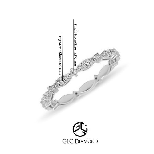 0,51 Carat Full Eternity Diamond Wedding Band