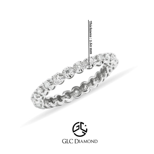 0,36 Carat Diamond Full Eternity Ring Wedding Band